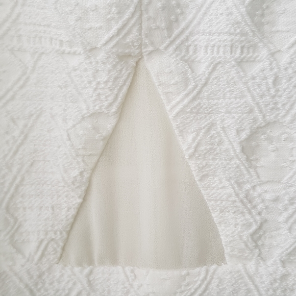 Zara trafaluc embroided strapped mini dress, Large, White, Spaghetti Stripe - Picture 5 of 10